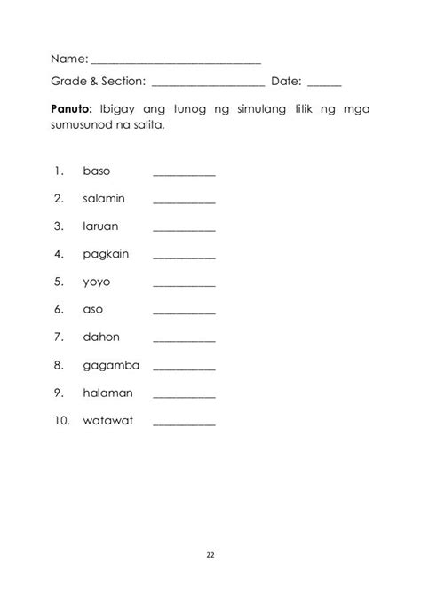 SECTION: Tagalog.
